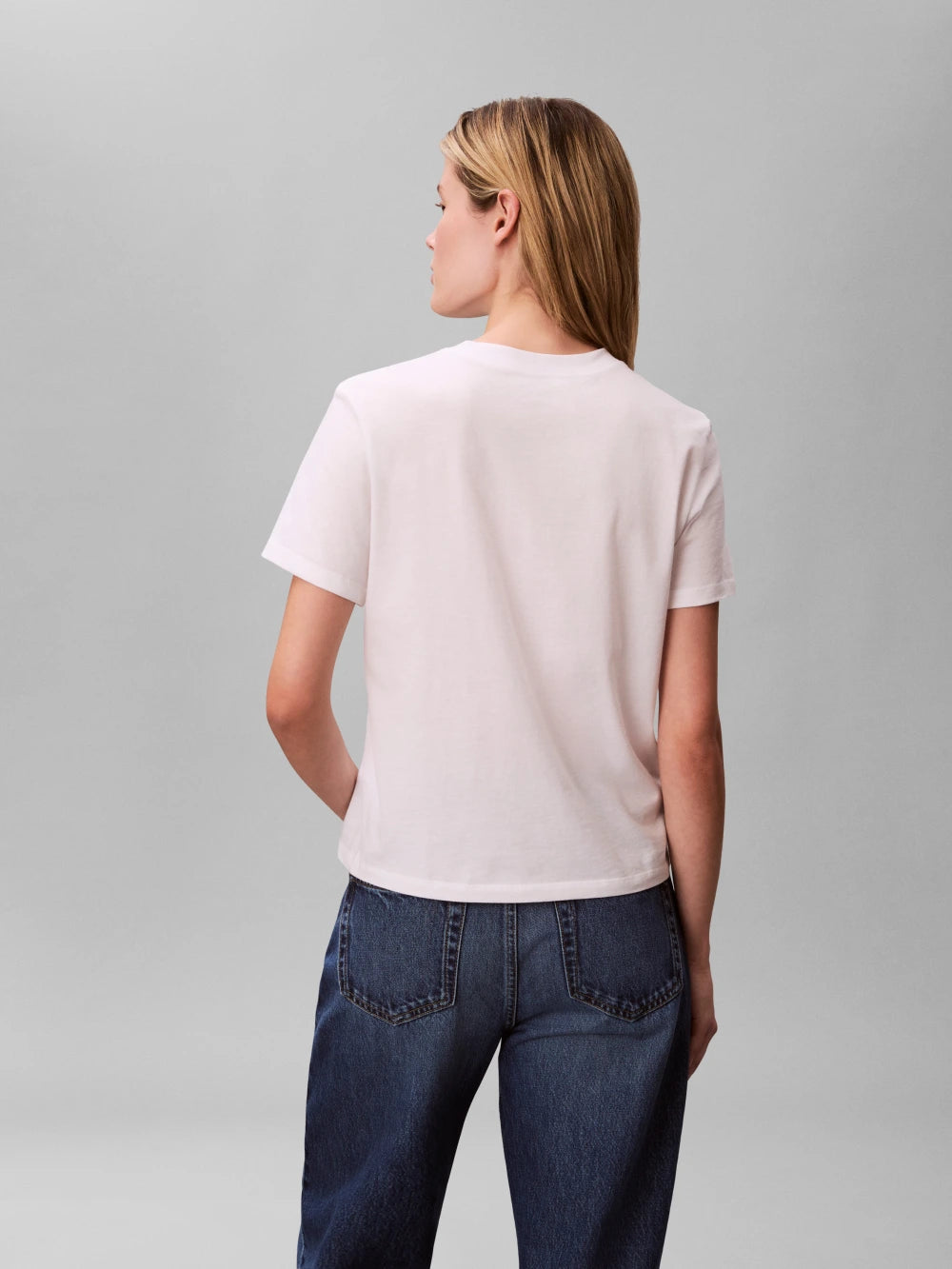 Calvin Klein - White Tonal Logo Classic T-Shirt