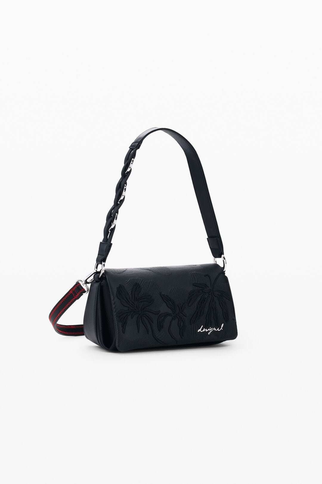 Desigual - Small Bag with Embossed Flowers