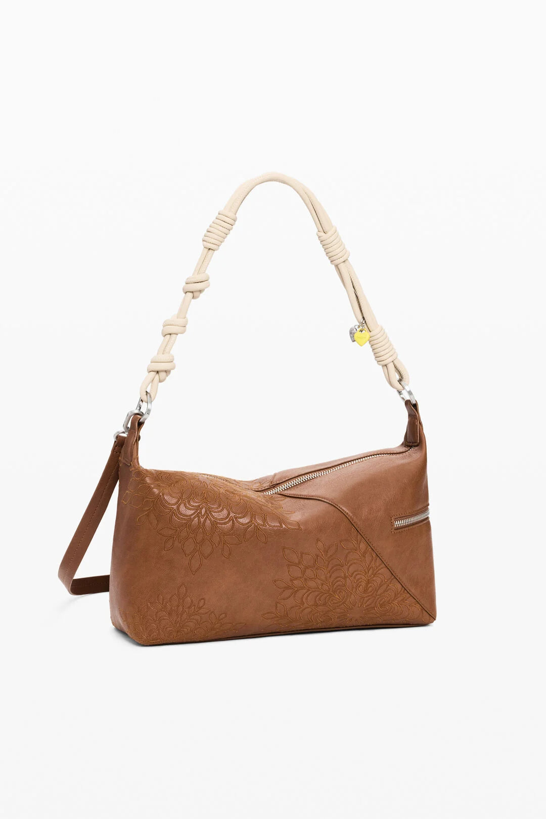 Desigual - Brown Medium Embroidered Bag
