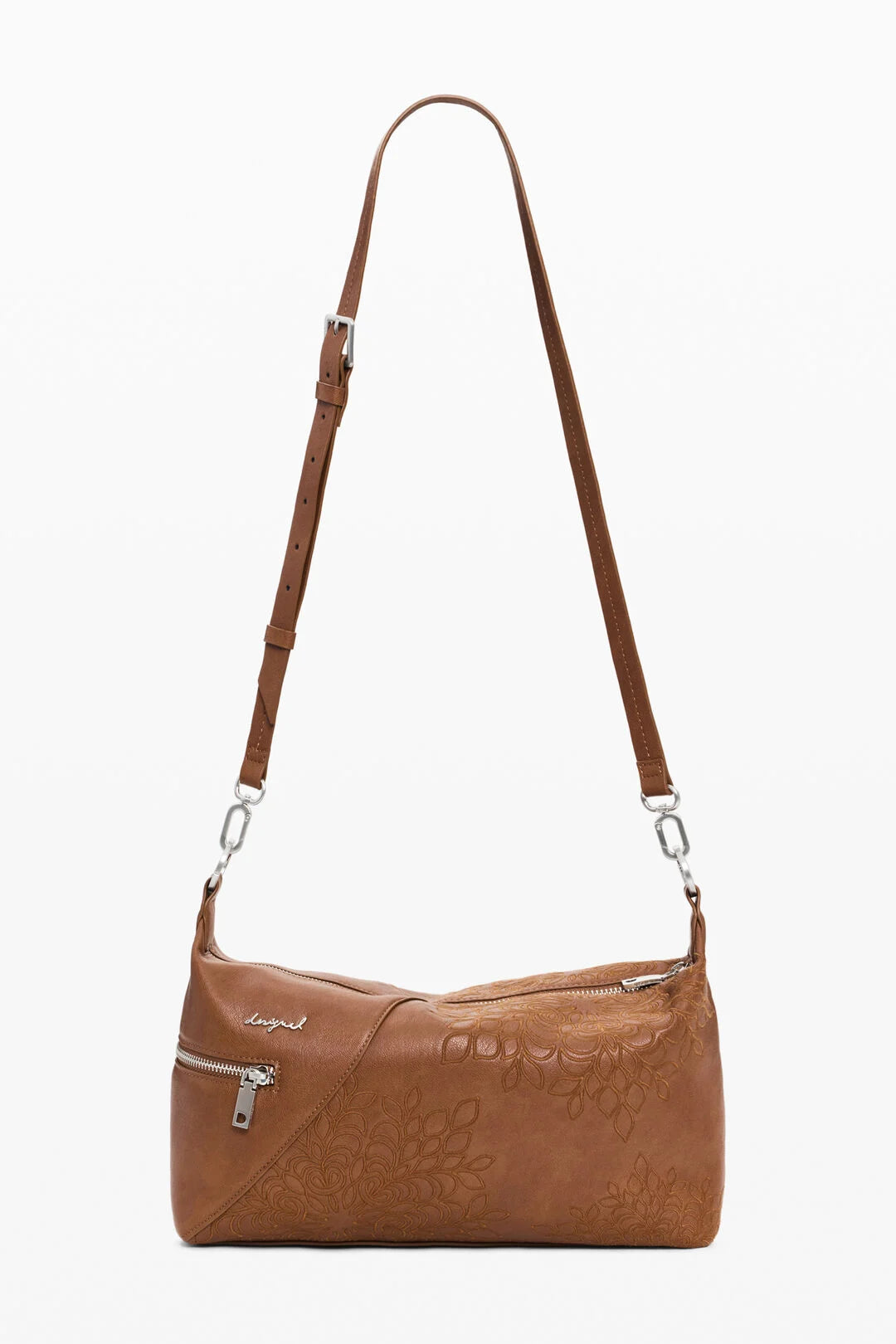 Desigual - Brown Medium Embroidered Bag