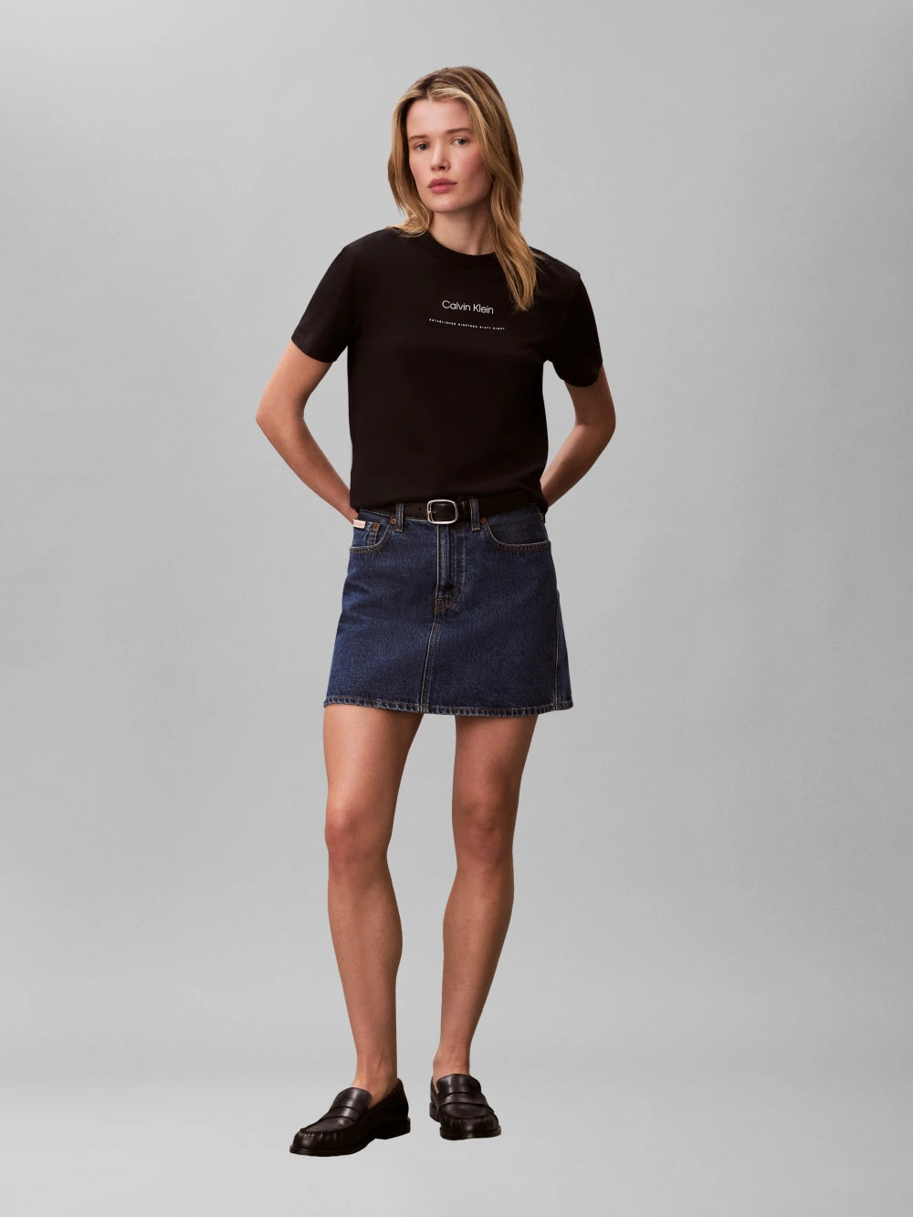 Calvin Klein - Black Tonal Logo Classic T-Shirt