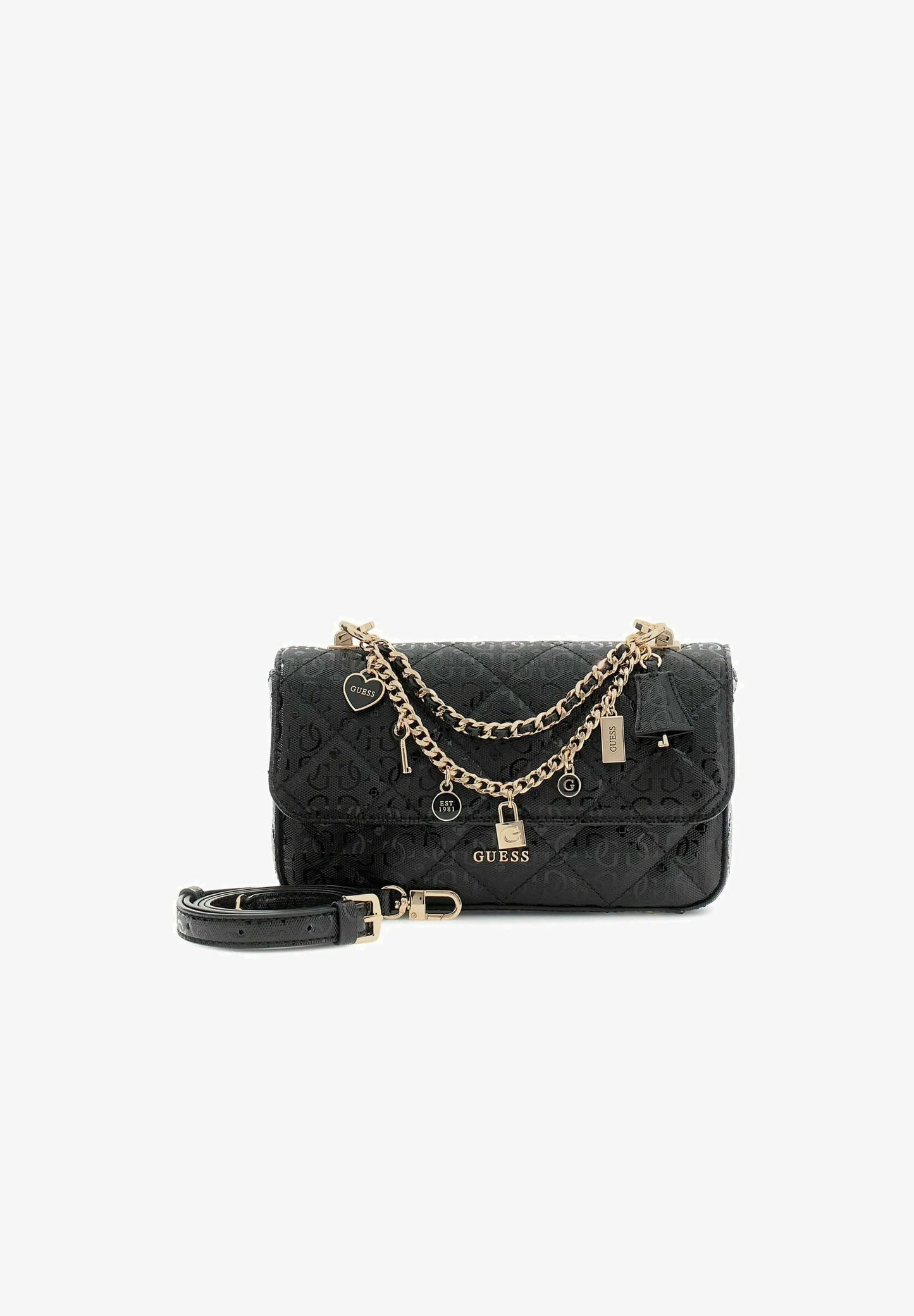 Guess - Black FLAP Shoulder bag