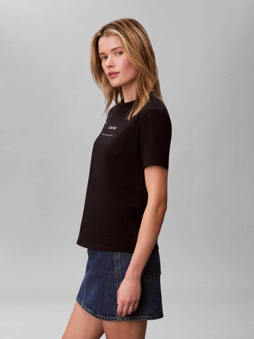 Calvin Klein - Black Tonal Logo Classic T-Shirt