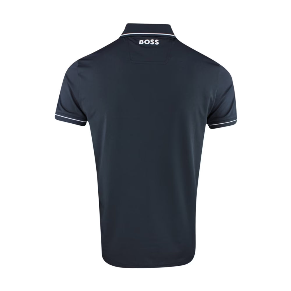 Boss - Navy Blue Slim-Stretch Polo Paul Pro