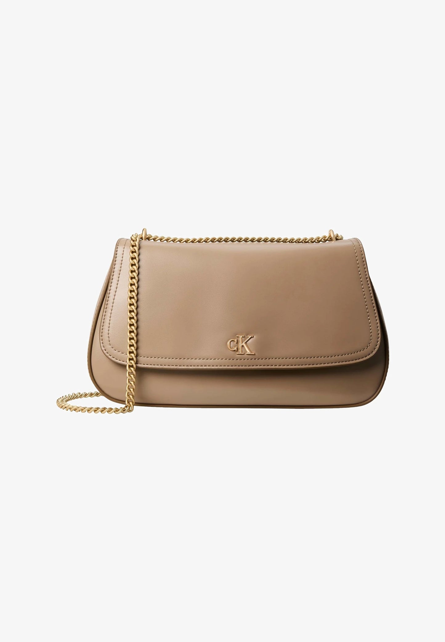 Calvin Klein - Beige Curved Wallet with Chain Bracelet