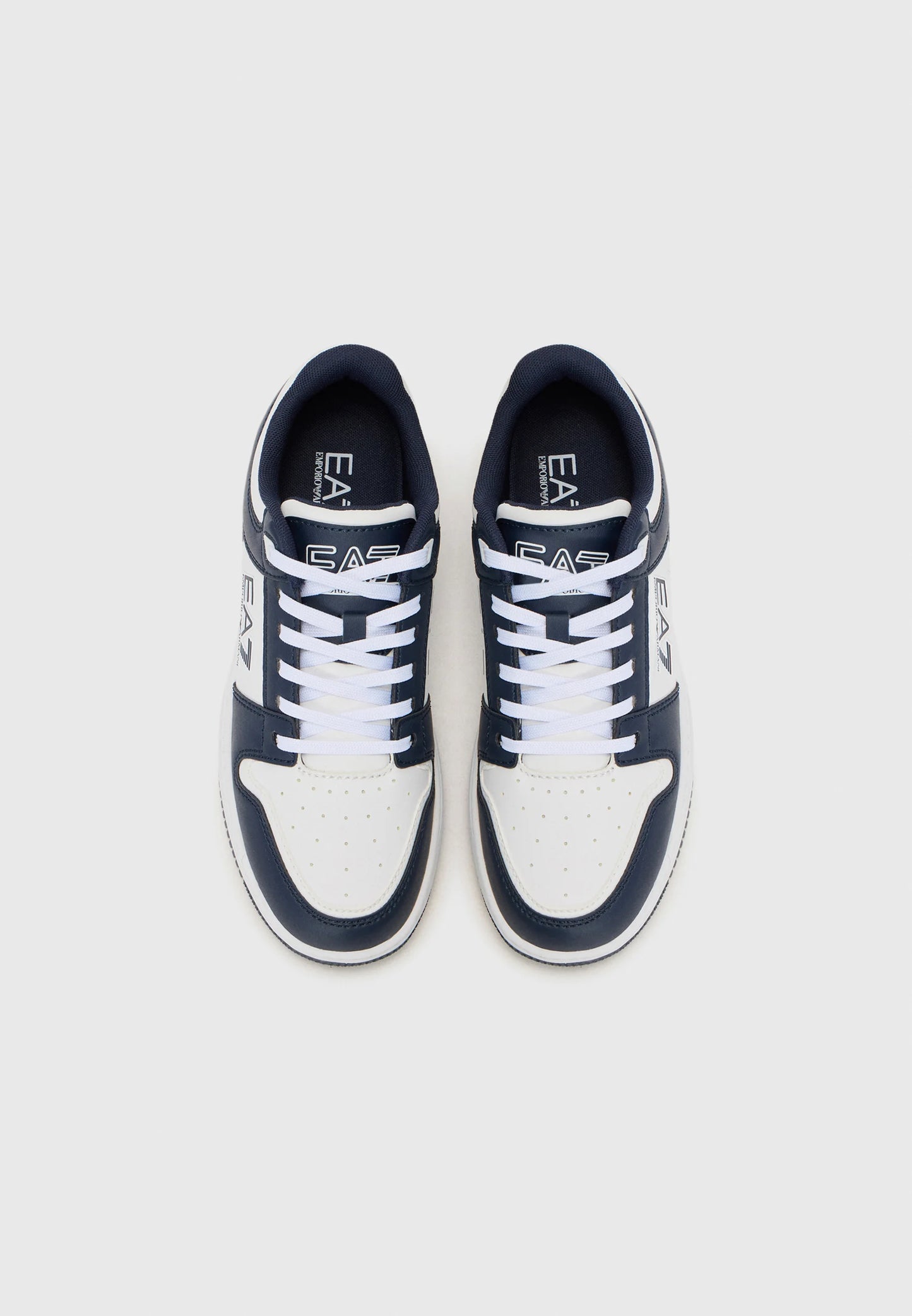EA7 - Slasher White and Blue Sneakers Men