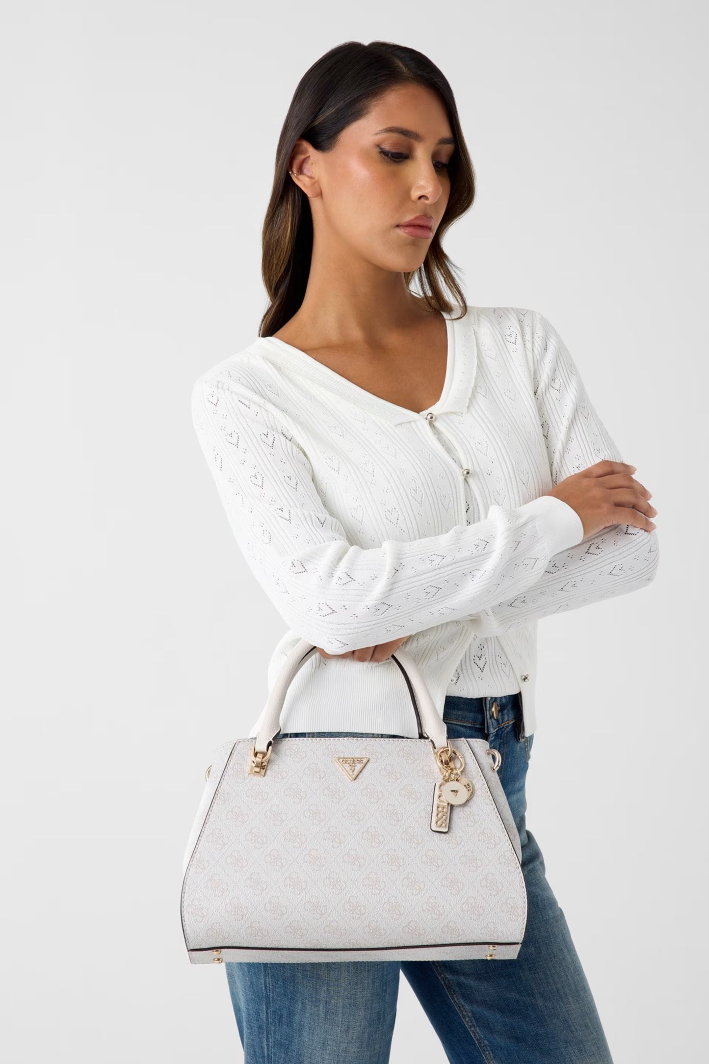 Guess - Noelle 4G Logo Handbag Grey