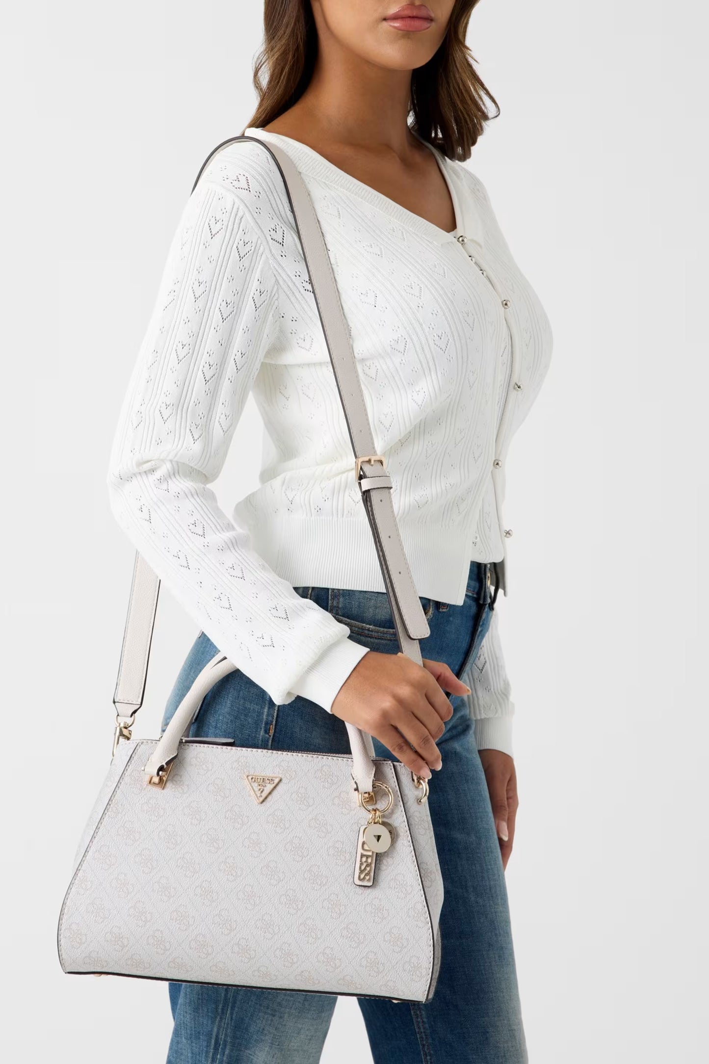 Guess - Noelle 4G Logo Handbag Grey