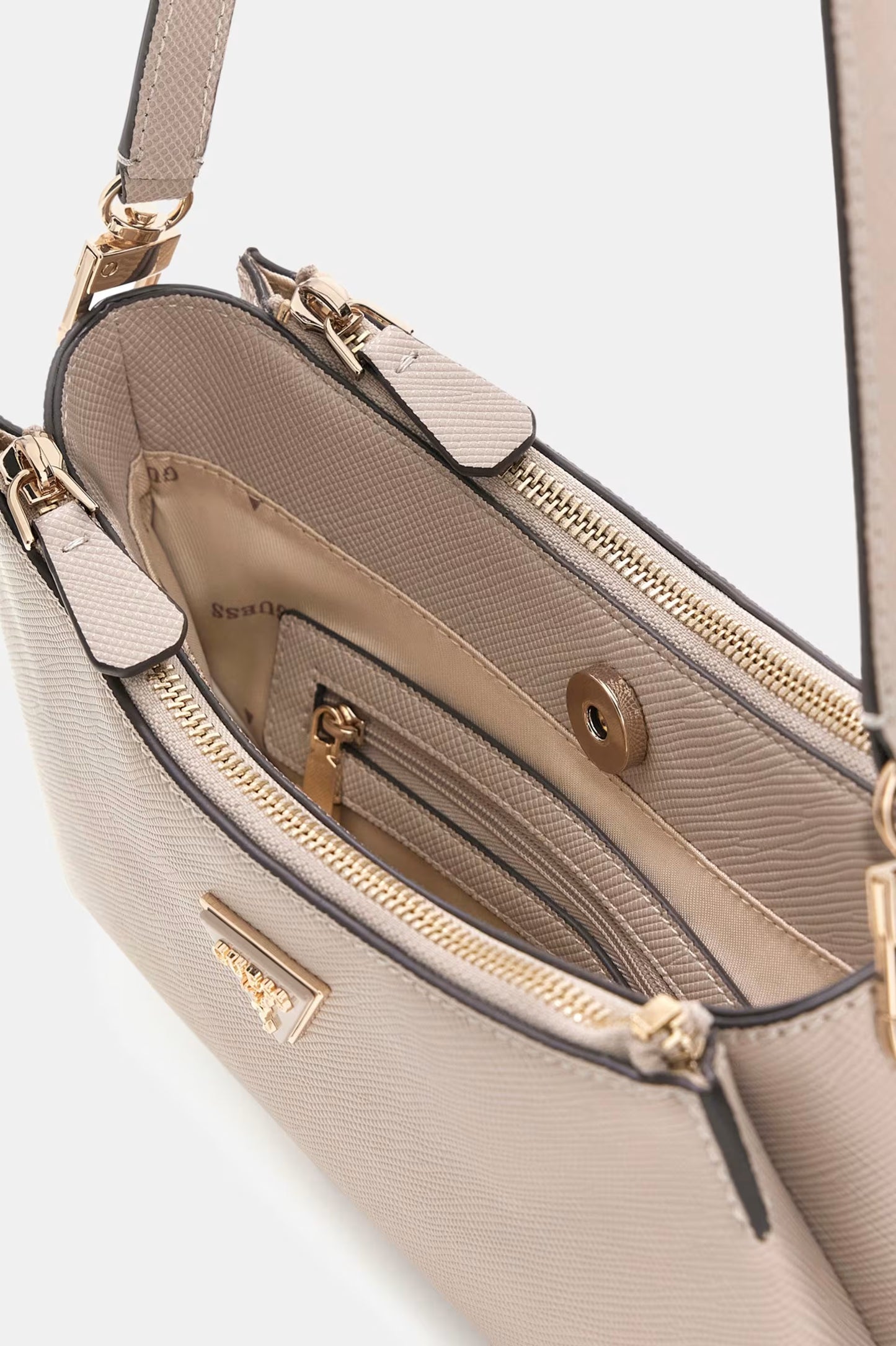 Guess - Noelle Beige Shoulder Bag