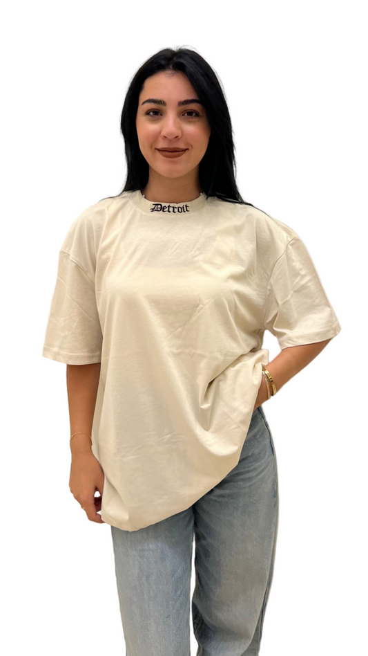 UNISEX - Detroit T-Shirt Beige