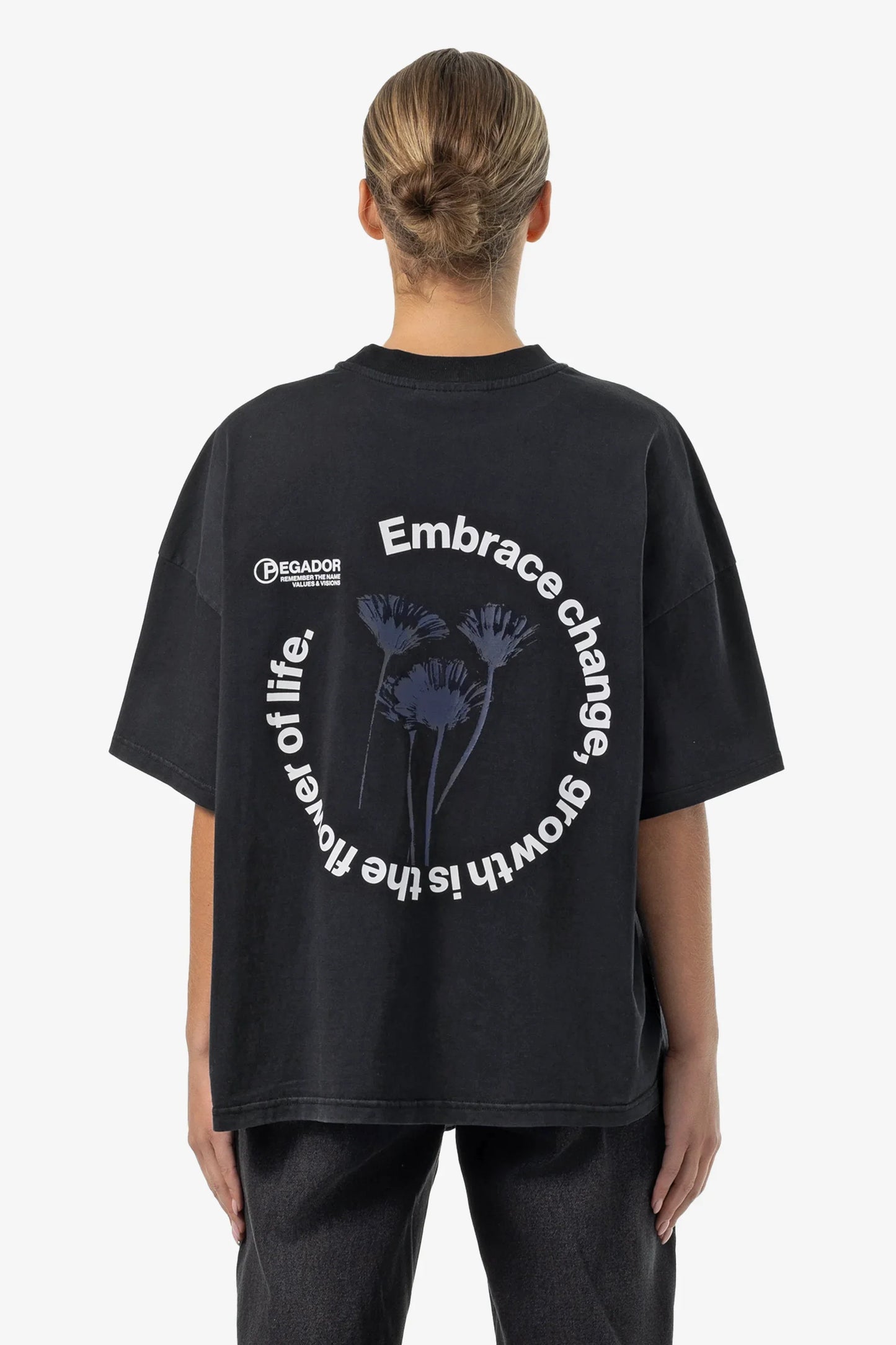 Roya Heavy Oversized Tee Vintage Black