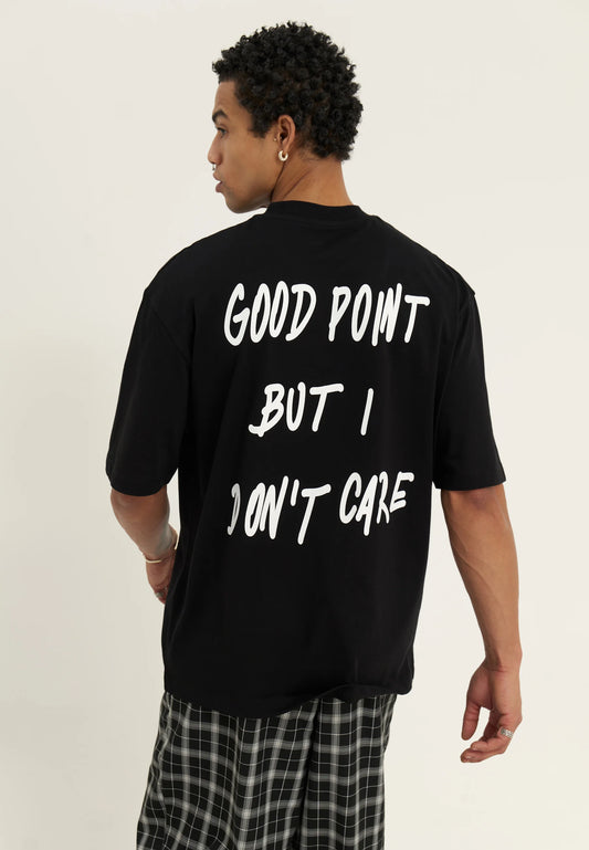 UNISEX - Don't Care T-Shirt - Black