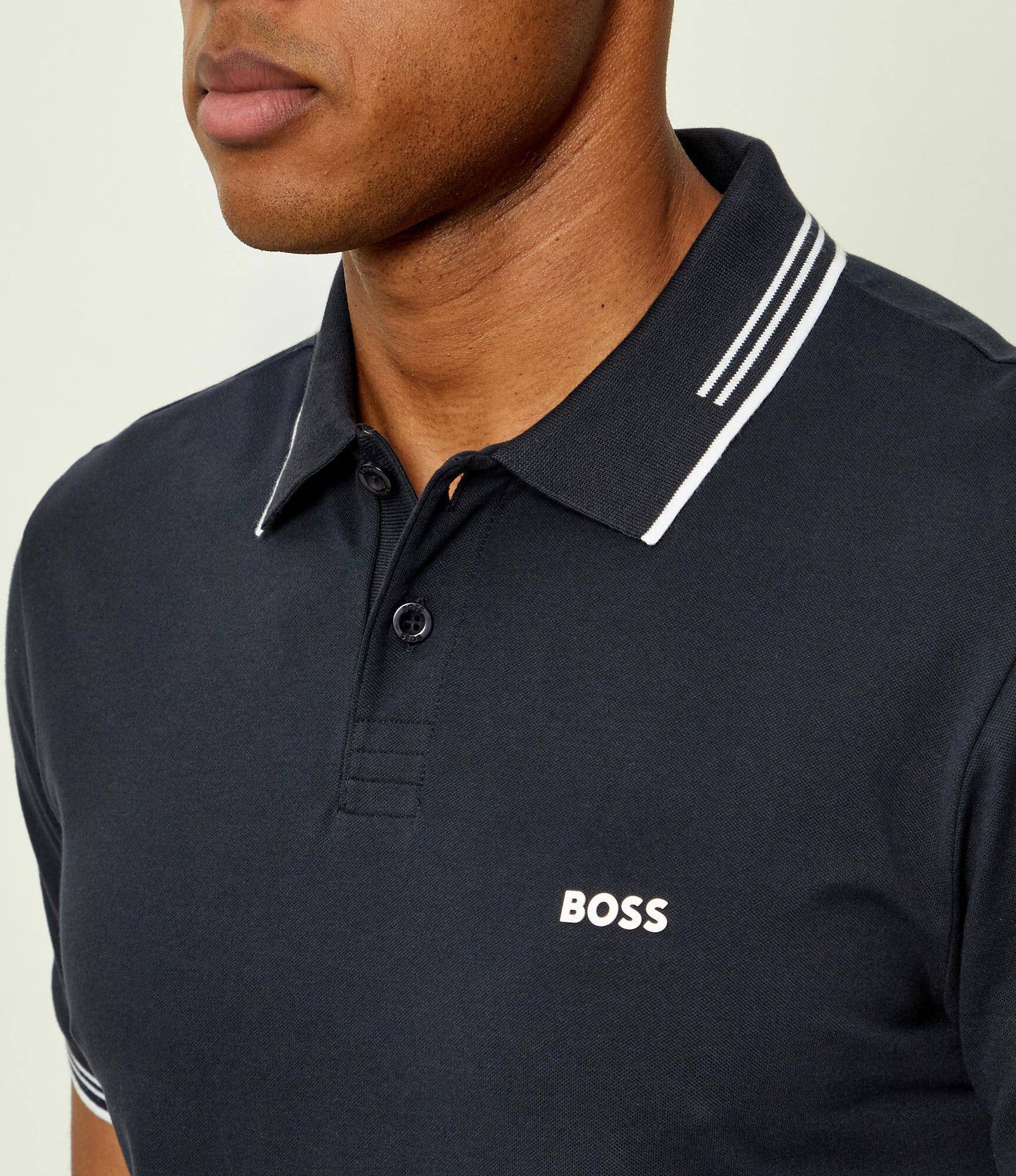 Boss - Navy Blue Slim-Fit Polo Shirt