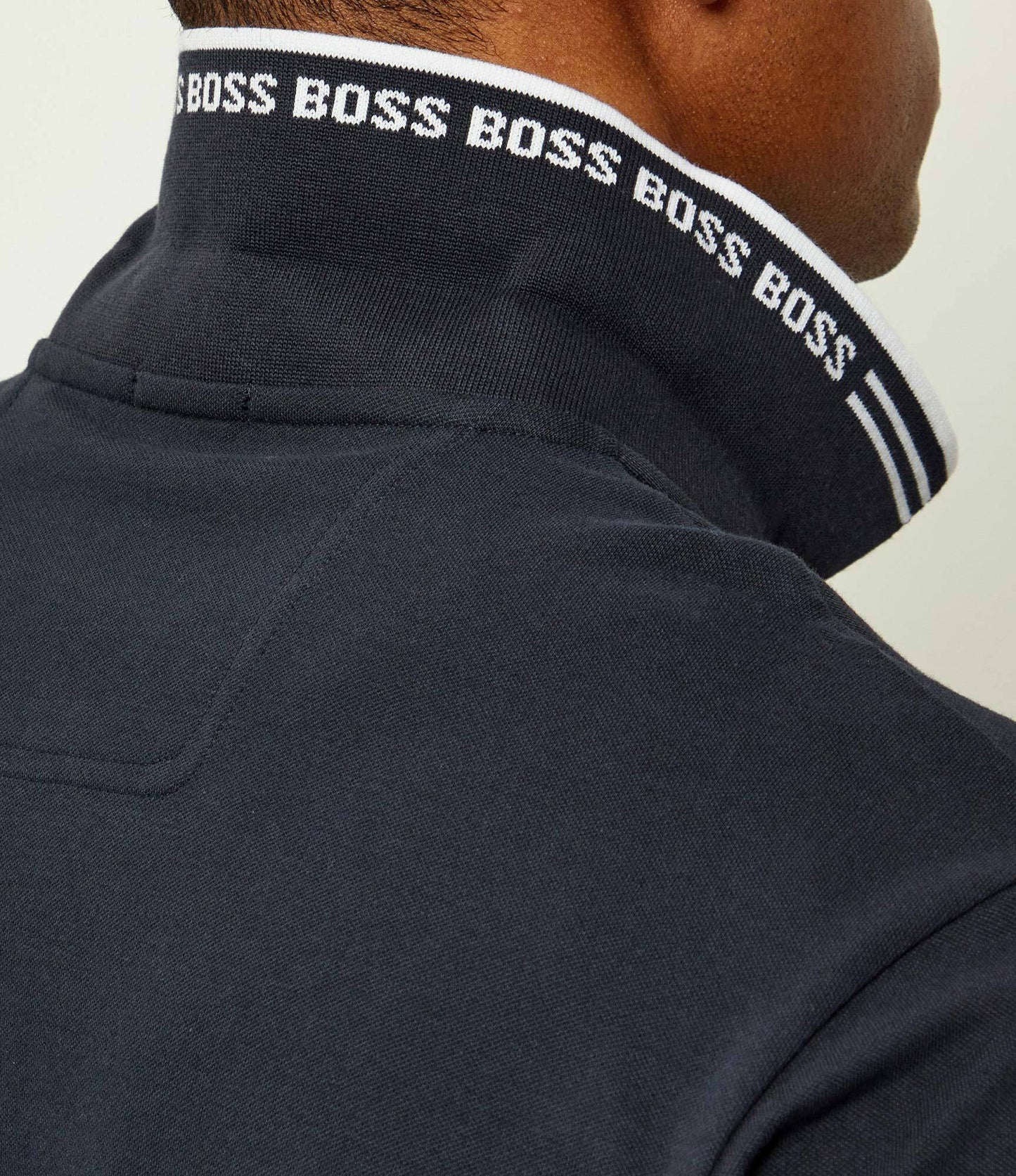 Boss - Navy Blue Slim-Fit Polo Shirt