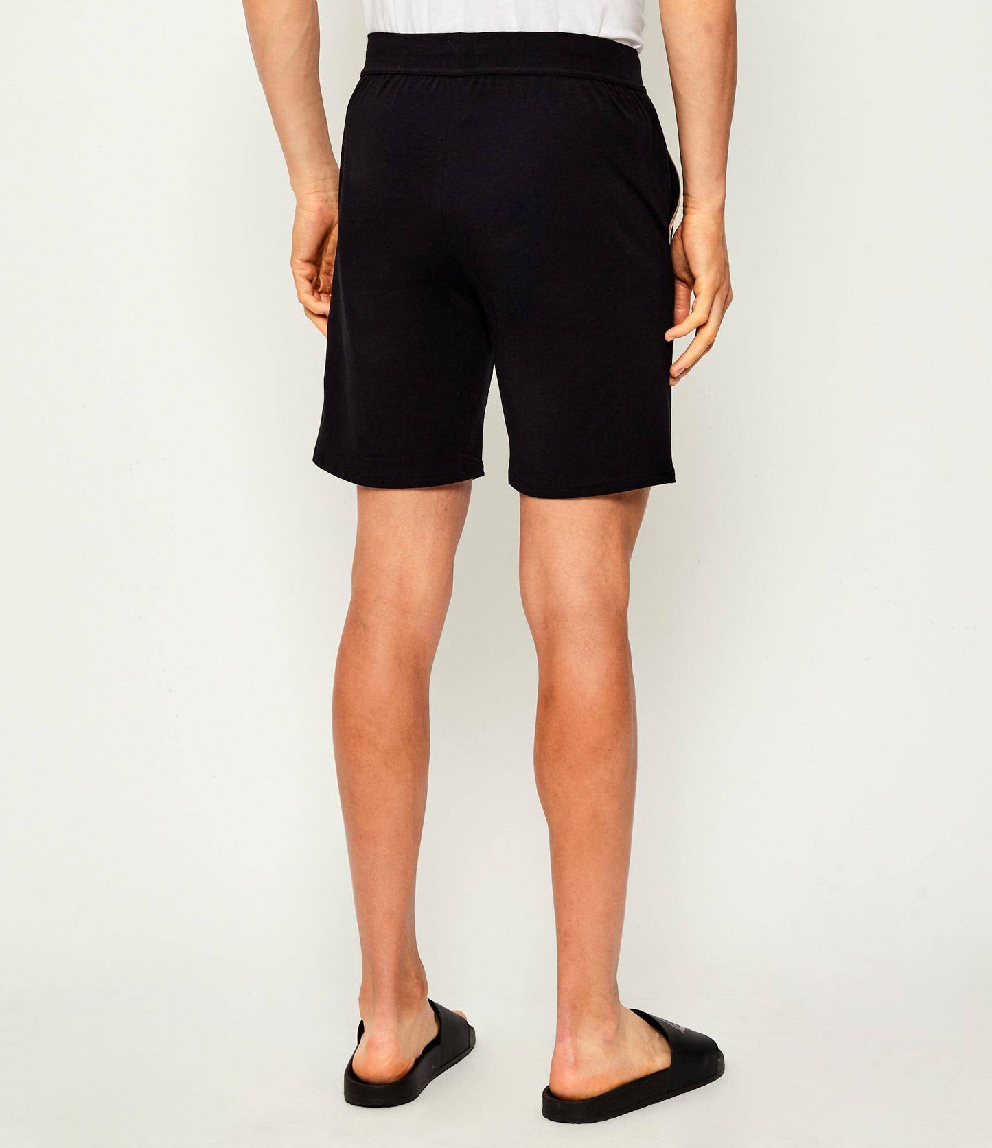 Boss - Black Stretch Cotton Pyjama Shorts