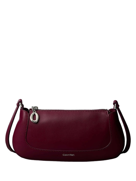 Calvin Klein - ENGRAVED Shoulder Bag Burgundy