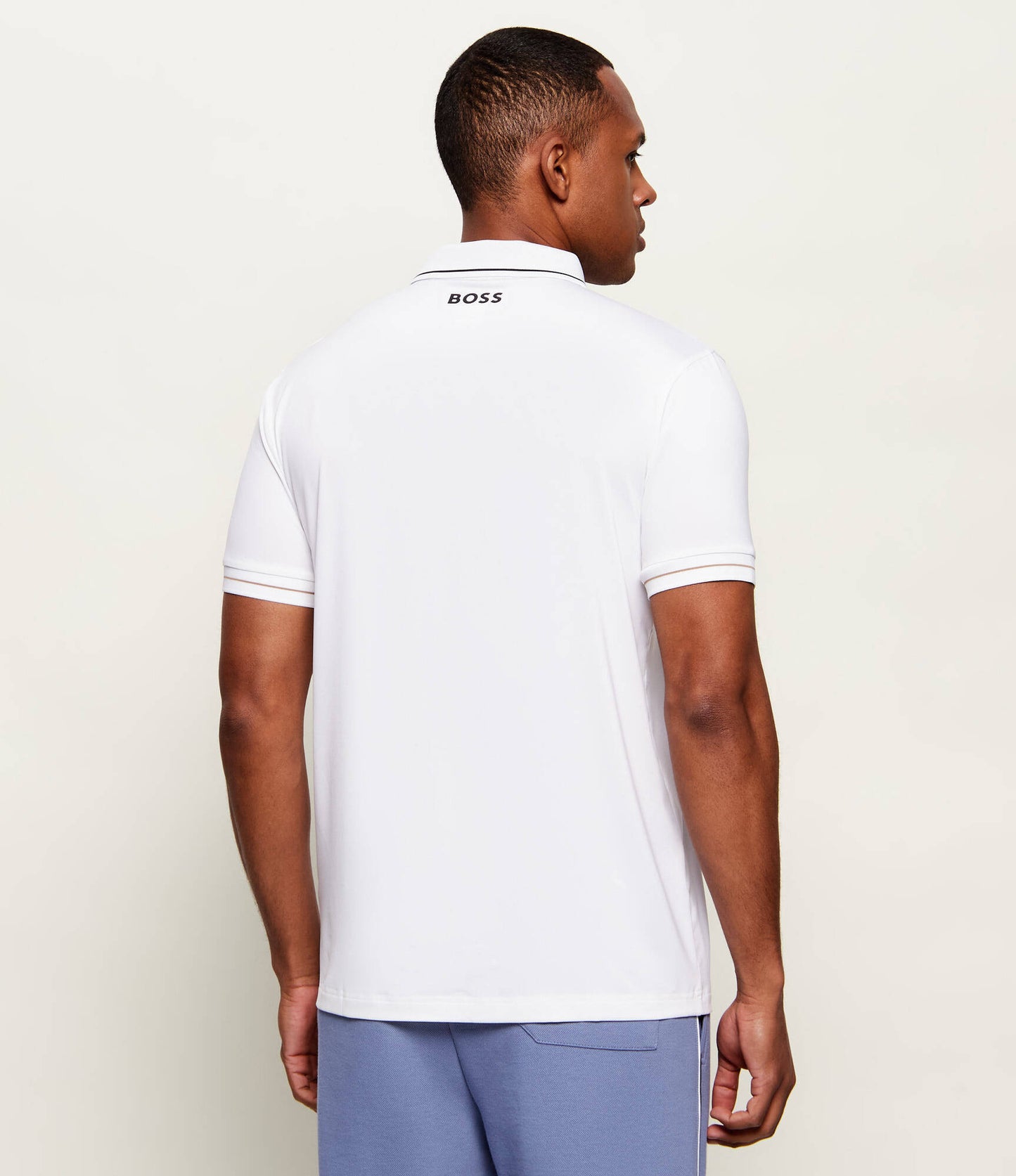Boss - White Slim-Stretch Polo Paul Pro