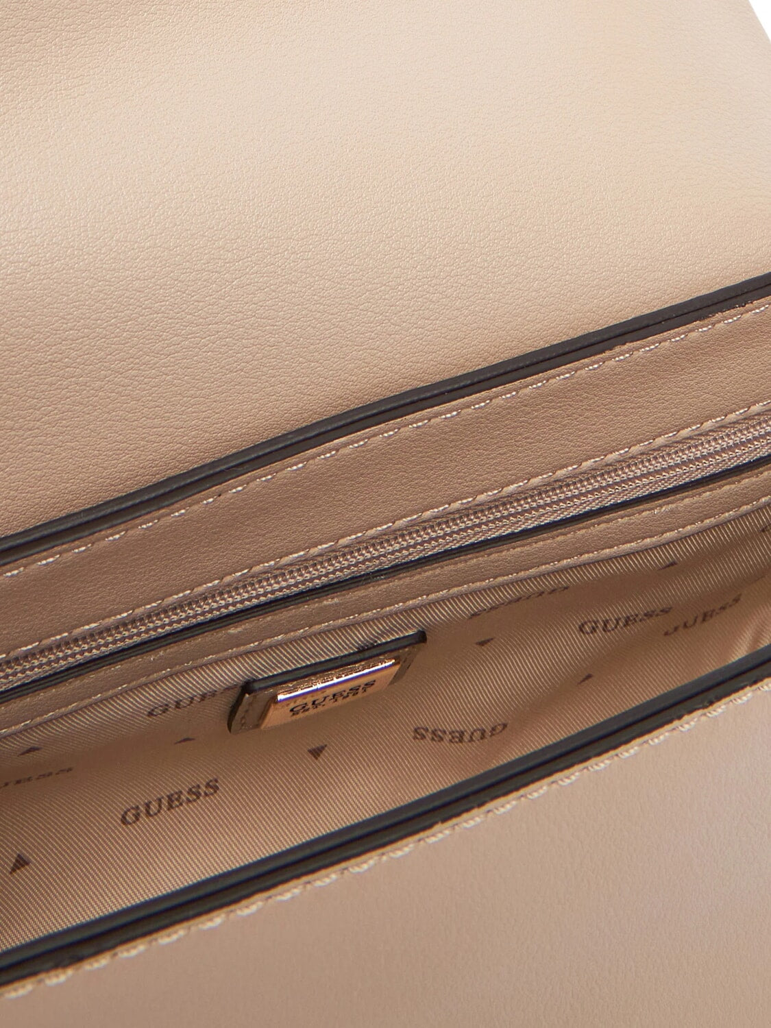 Guess - LEFIA Beige Flap Shoulder Bag