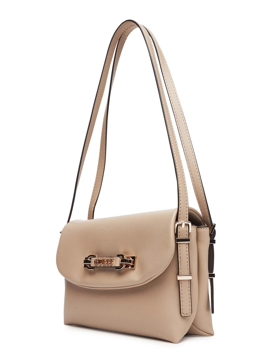 Guess - LEFIA Beige Flap Shoulder Bag