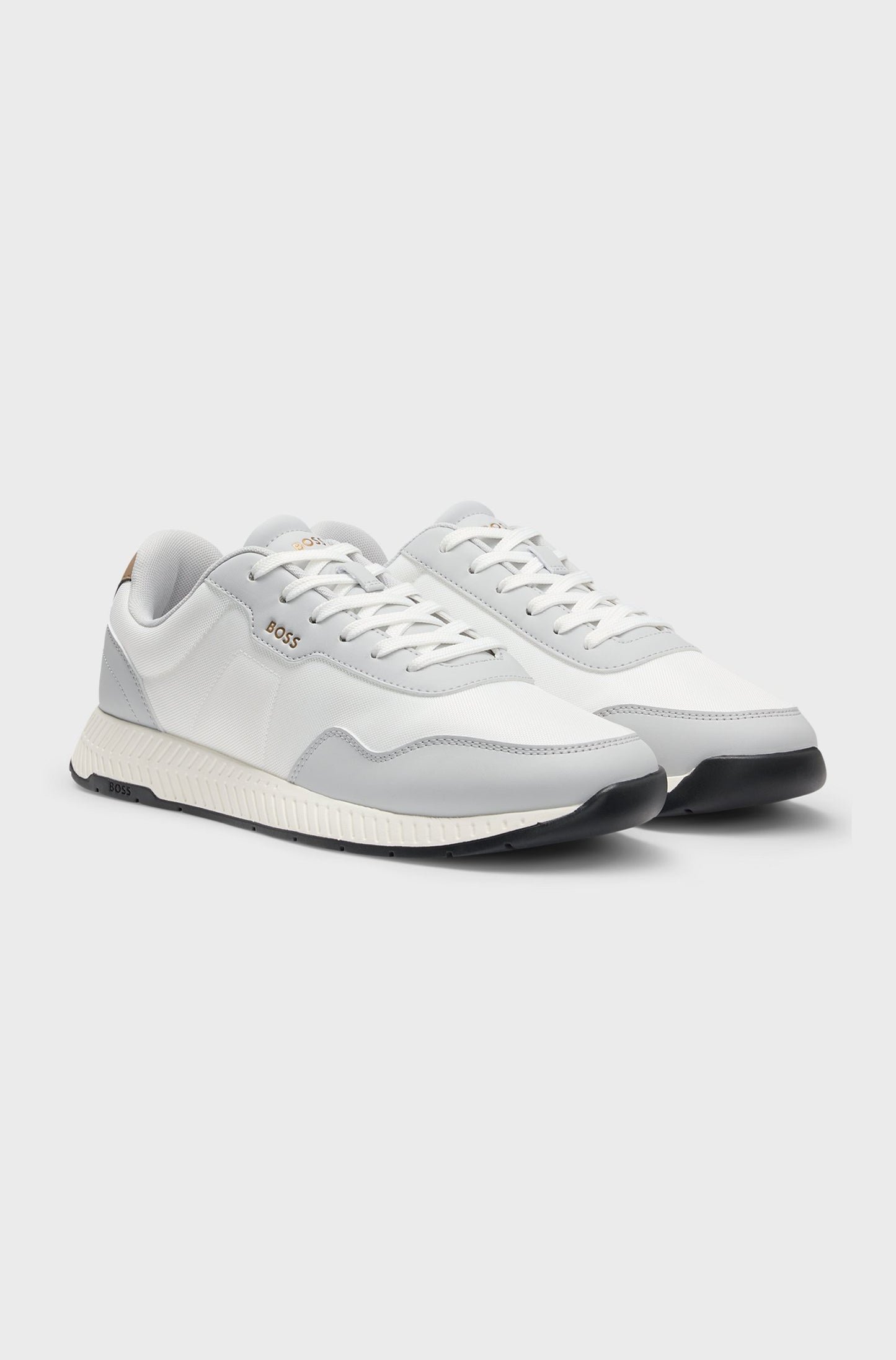 Boss - Low-Top Sneakers with Textured Upper
