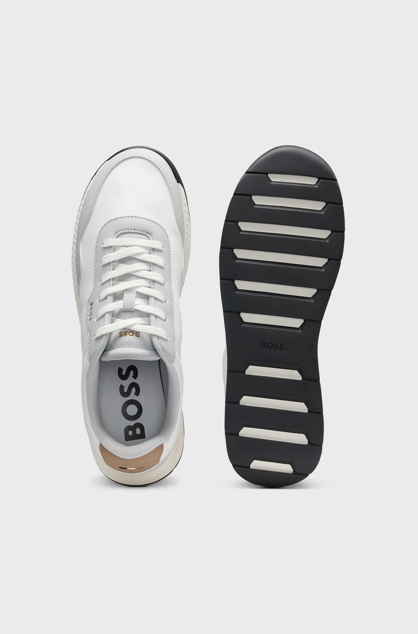 Boss - Low-Top Sneakers with Textured Upper