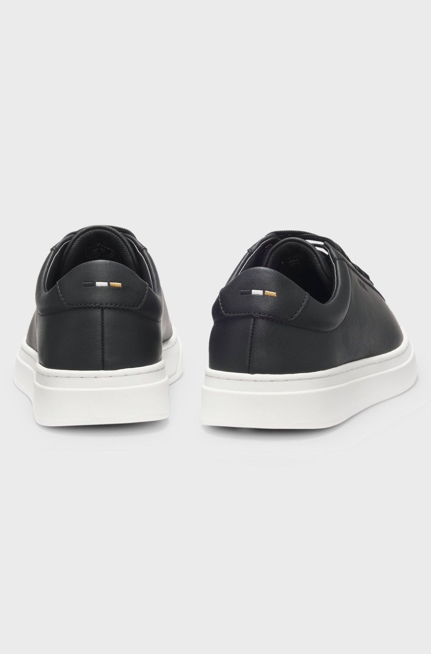 Boss - Leather sneakers with rubber soles
