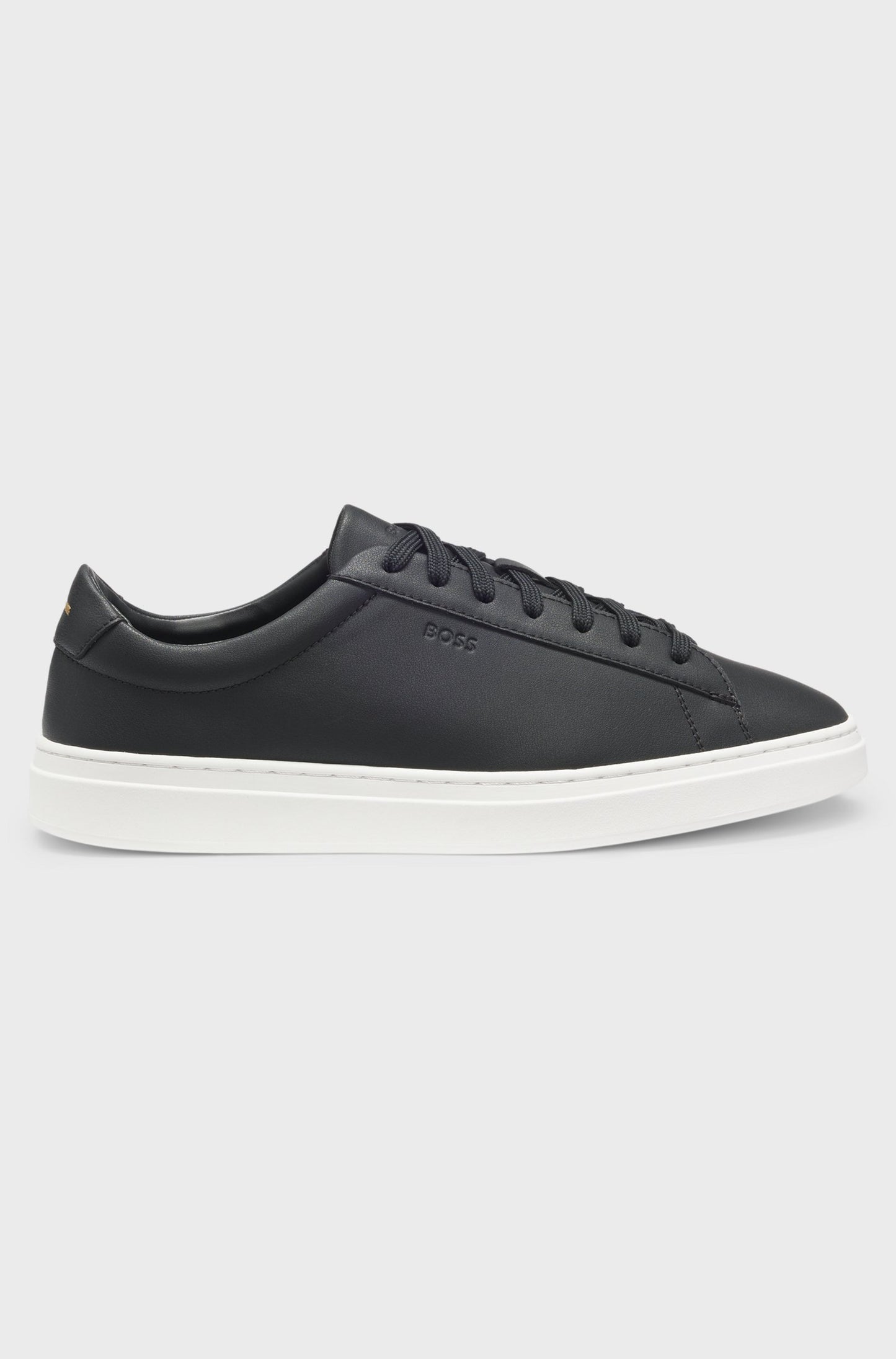 Boss - Leather sneakers with rubber soles