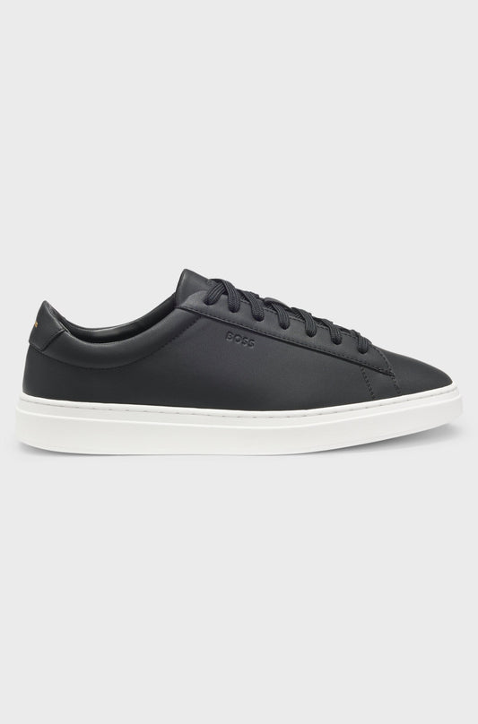 Boss - Leather sneakers with rubber soles