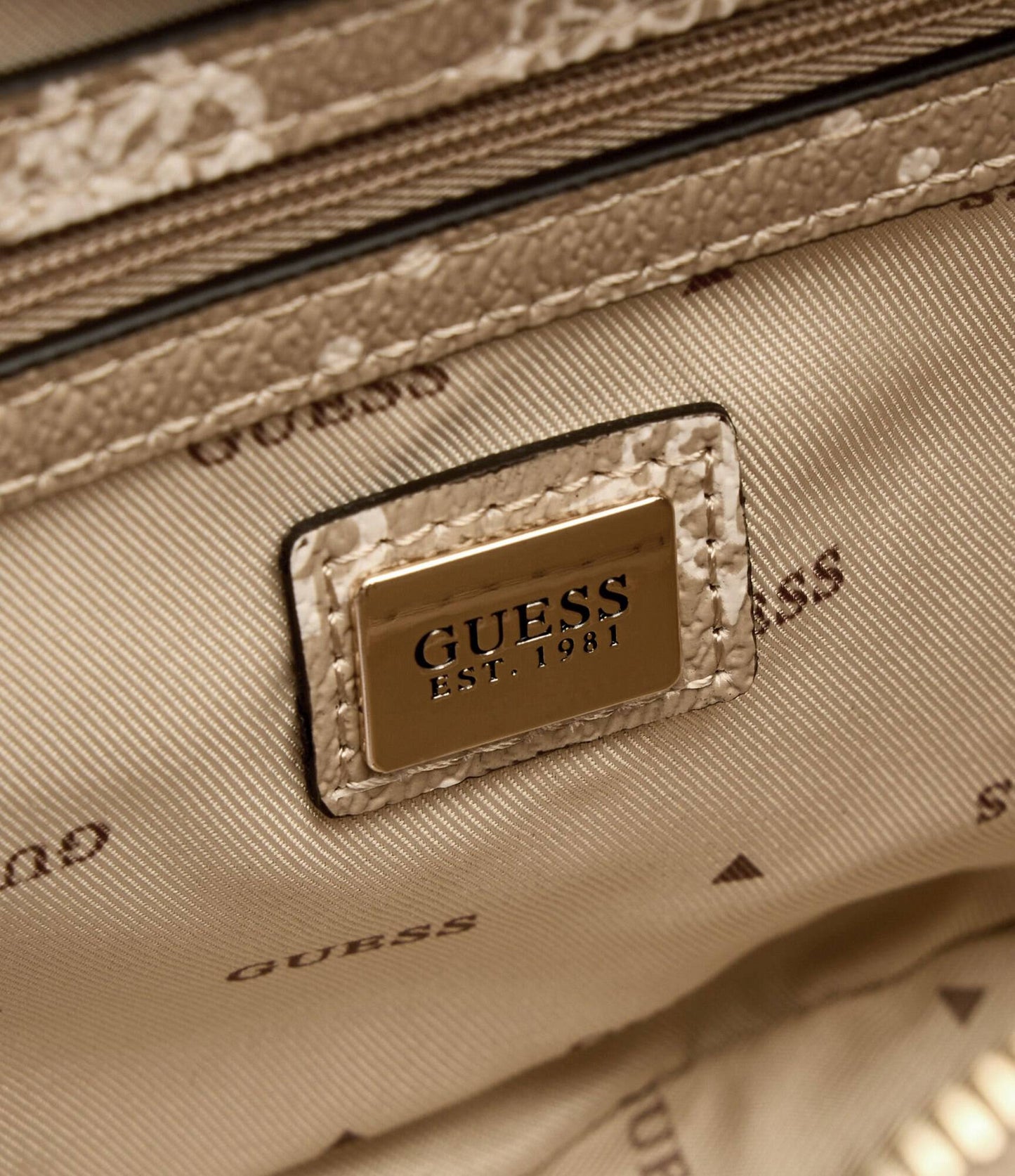 Guess - SILIA Shoulder Beige Bag
