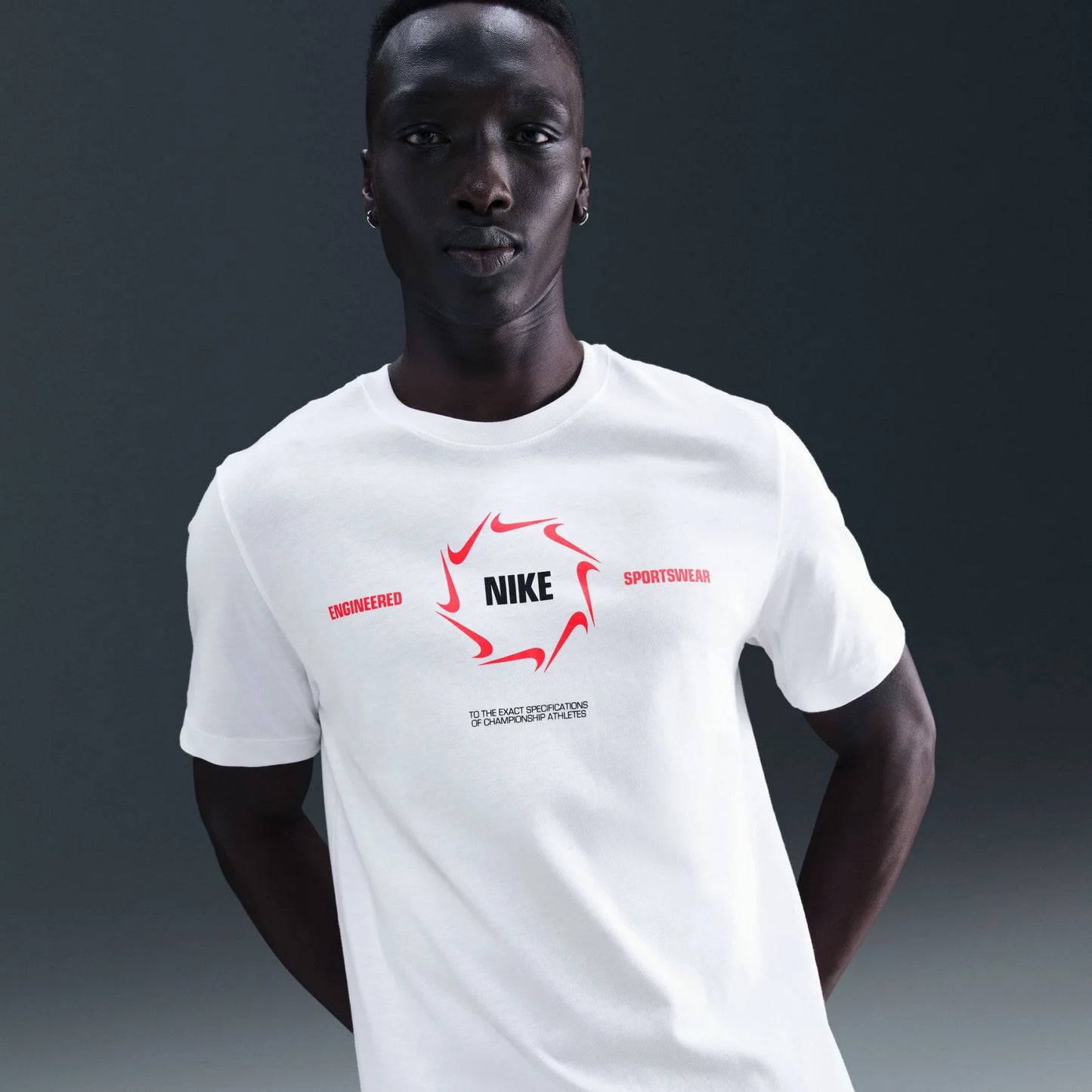 Nike - White Sportswear Tee Swoosh Men