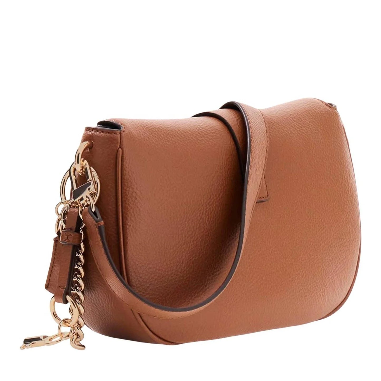 Guess - Brown Brooke Charm Shoulder Bag