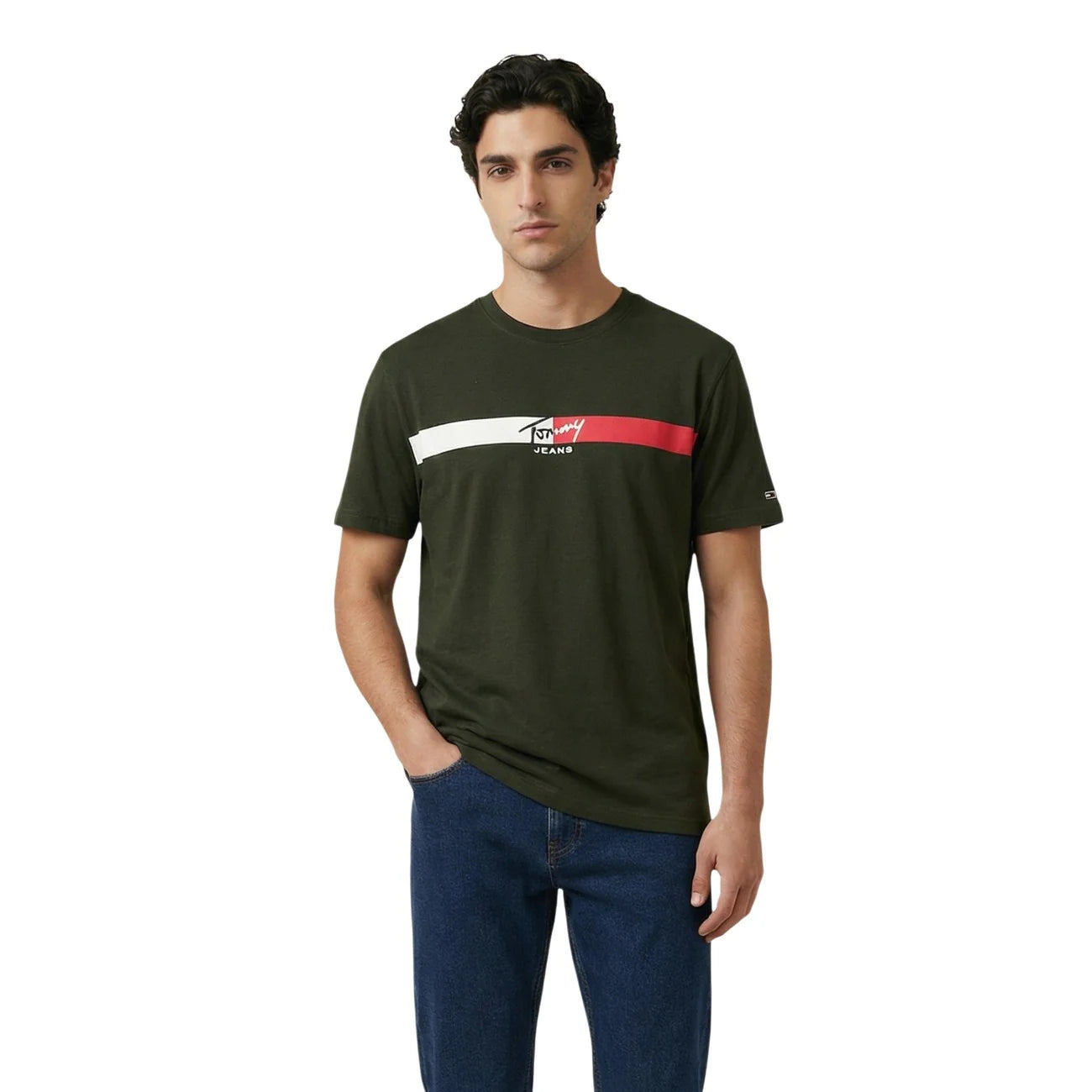 Tommy Hilfiger - Green Signature Logo T-shirt
